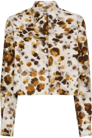 Msgm Camisa con estampado tie-dye