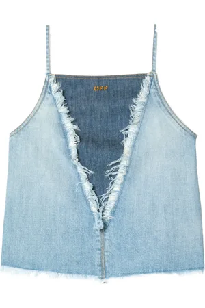 OFF-WHITE Top de mezclilla