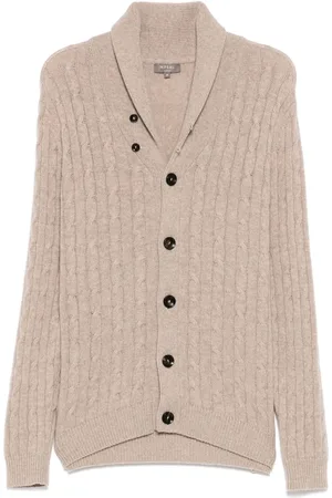 N.PEAL Cárdigan Garrick Shawl Cable