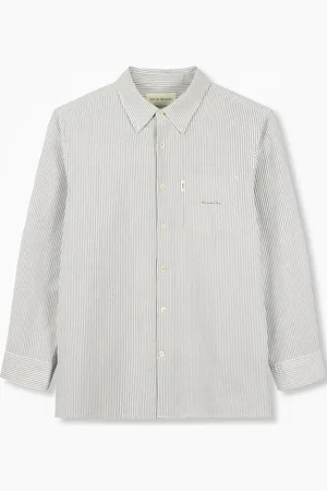 MAN ON THE BOON. Camisa con rayas estampadas