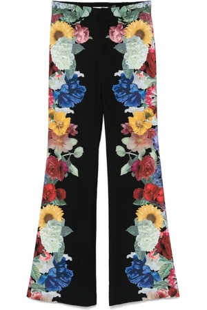 ALICE+OLIVIA Pantalones con estampado floral