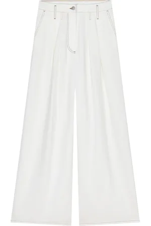 DRIES VAN NOTEN Pantalones palazzo con pliegues