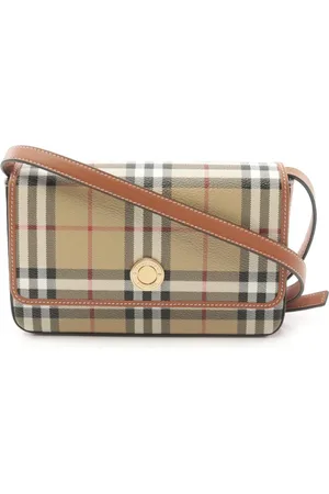 Burberry Bolsa de hombro con cuadros estampados 2020