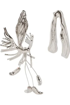 DRIES VAN NOTEN Aretes asimétricos