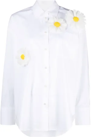 Msgm Camisa con apliques de margarita