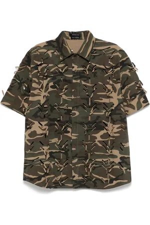 JUNTAE KIM Camisa con cortes a láser