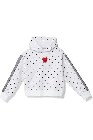 Pinko Hoodie con corazones estampados