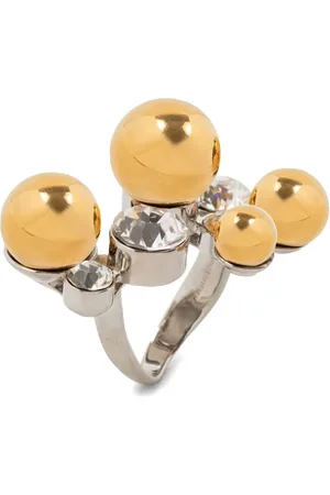 DRIES VAN NOTEN Anillo con detalle de mostacillas