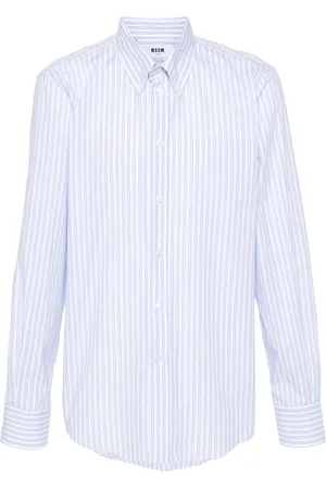 Msgm Camisa con motivo de rayas