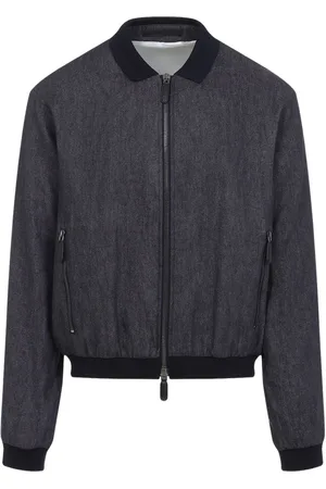 Giorgio Armani Chamarra bomber de mezclilla
