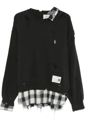 Maison Mihara Yasuhiro Suéter con capa de camisa