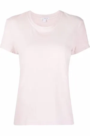 James Perse Playera con cuello redondo