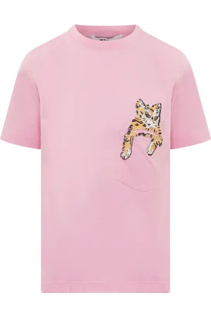 Msgm Playera con gato bordado