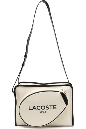 Lacoste Mochila tipo mensajero con logo estampado