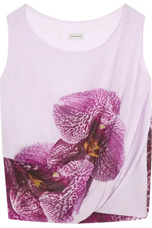 DRIES VAN NOTEN Camiseta con estampado de orquídea