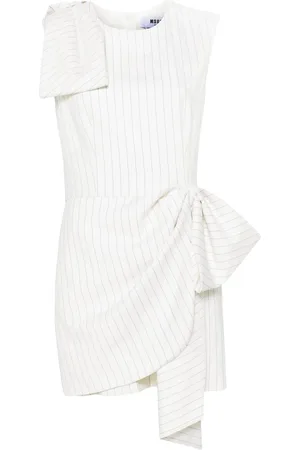 Msgm Vestido con motivo de rayas diplomáticas