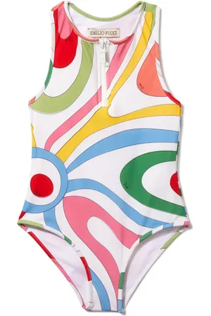 PUCCI Junior Traje de baño con estampado Marmo