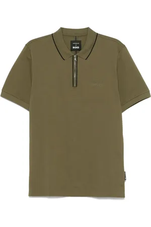 HUGO BOSS Playera tipo polo con logo engomado de x Porsche