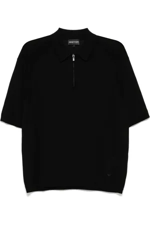 Emporio Armani Playera tipo polo con logo bordado