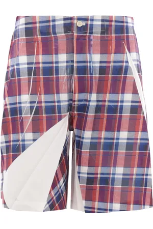 Comme des Garçons Shorts a cuadros de sarga