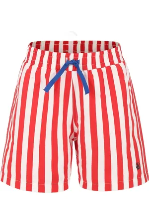 Petit Bateau Shorts de playa con rayas estampadas