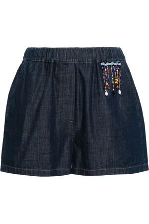 Msgm Shorts de mezclilla con detalles