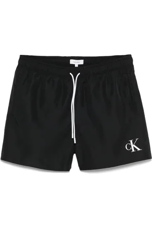 Calvin Klein Shorts de playa con cordones en la pretina
