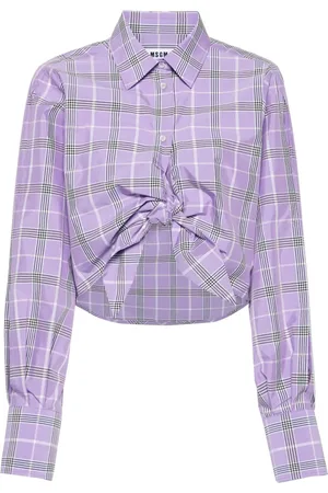 Msgm Camisa con dobladillo asimétrico