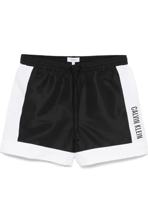 Calvin Klein Shorts de playa con cordones en la pretina