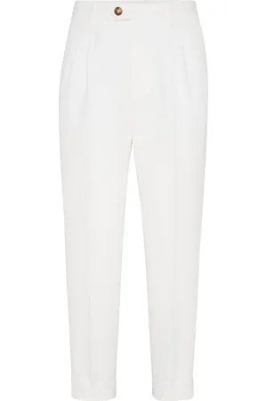 Brunello Cucinelli Pantalones plisados