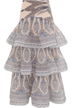 ZIMMERMANN Falda larga con diseño plisado