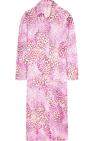 DRIES VAN NOTEN Abrigo con capucha y motivo en jacquard