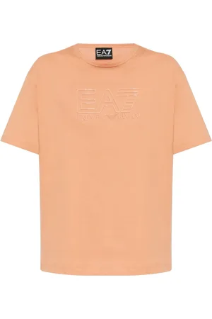 EA7 Playera con logo en relieve