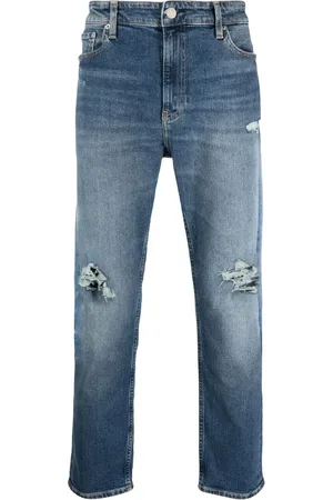 Calvin Klein Jeans rectos con efecto envejecido