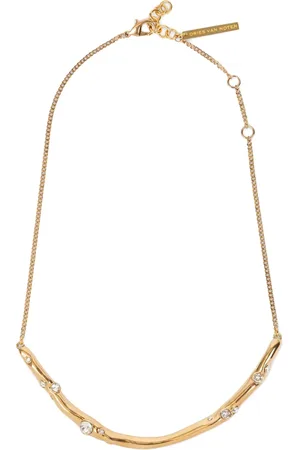 DRIES VAN NOTEN Collar de cadena con detalles de cristal