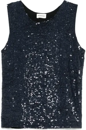 P.A.R.O.S.H. Camiseta bordada con lentejuelas