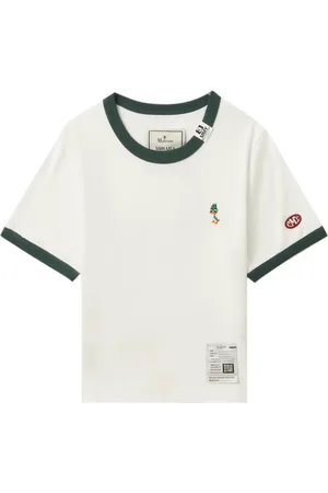 Maison Mihara Yasuhiro Playera con ribete en contraste