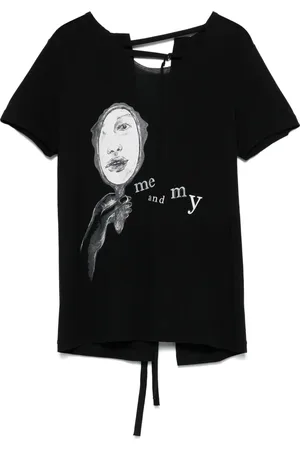 YOHJI YAMAMOTO Playera con ilustración estampada