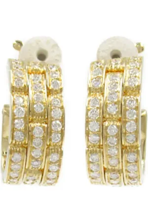 Cartier 2010s pre-owned 18kt yellow gold Maillon Panthère diamond earrings