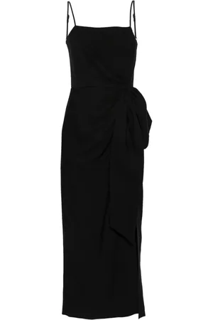 Msgm Vestido largo con detalle fruncido