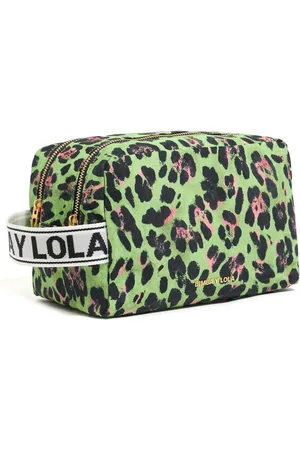 Bimba y Lola Bolsa de viaje grande con estampado de leopardo