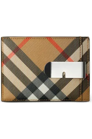 Burberry Tarjetero con motivo de cuadros