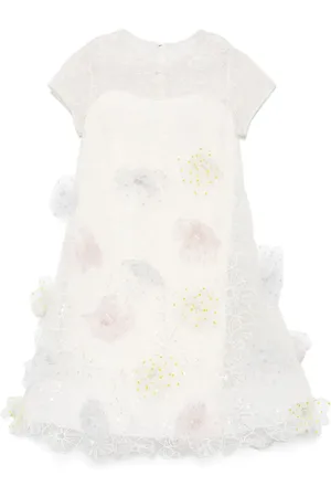 Maison Ava Vestido con aplique floral