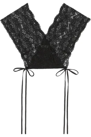 DRIES VAN NOTEN Top corto con encaje