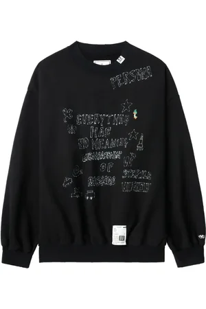 Maison Mihara Yasuhiro Sudadera con efecto envejecido