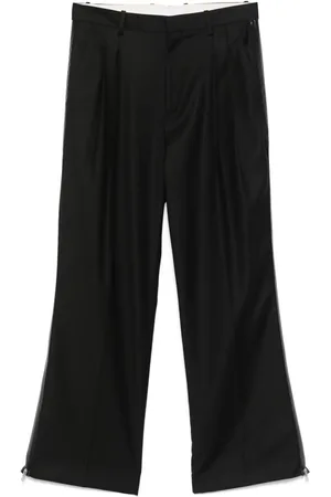 Helmut Lang Pantalones con pinzas y detalle de cierre