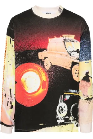 Msgm Playera con estampado gráfico