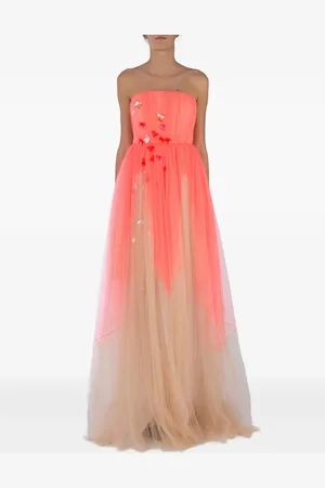 DELPOZO Vestido de fiesta bordado con lentejuelas