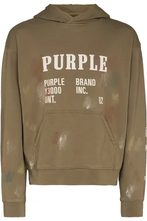 Purple Brand Hoodie con logo estampado