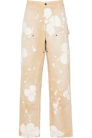 Msgm Pantalones carpenter con efecto blanqueado
